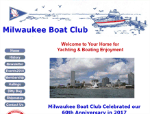 Tablet Screenshot of milwaukeeboatclub.com